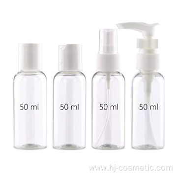 Plastic travel bottles empty set 10pcs cosmetic travel size leak proof